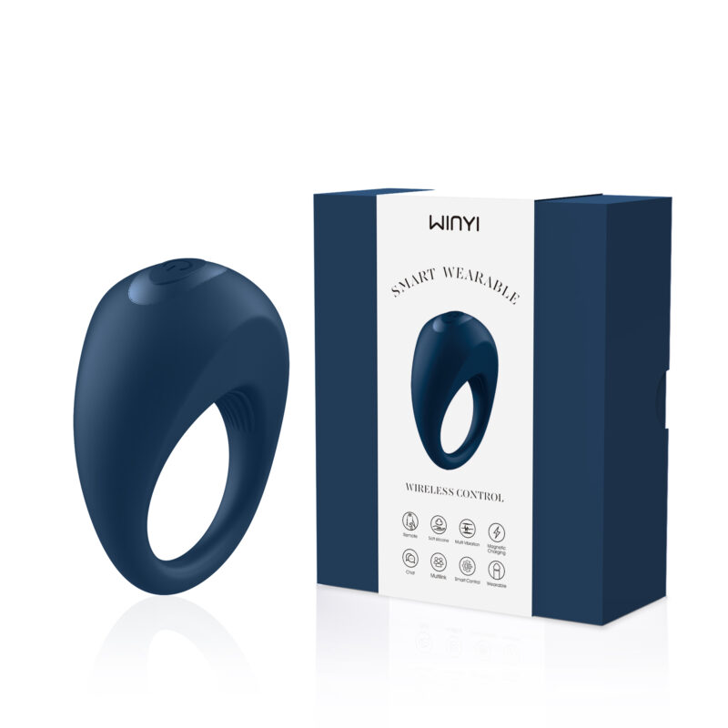 Anillo vibrador con APP ALAN-2024 de Winyi con control por app, 9 modos y recarga magnética